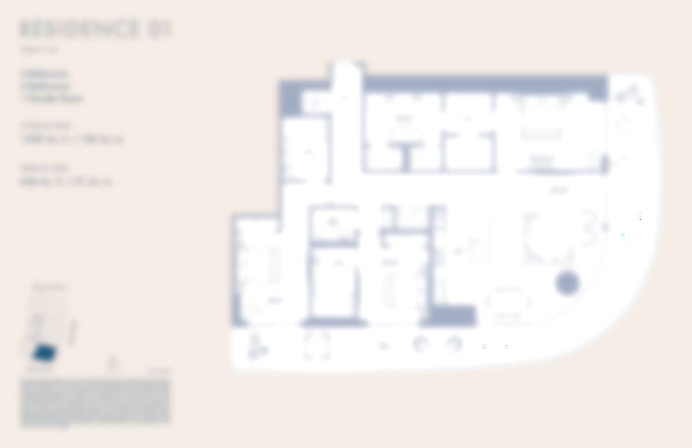 Blurred preview of Residence Line 01 — request the full plan.