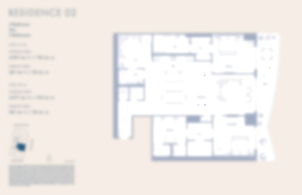 Blurred preview of Residence Line 02 — request the full plan.