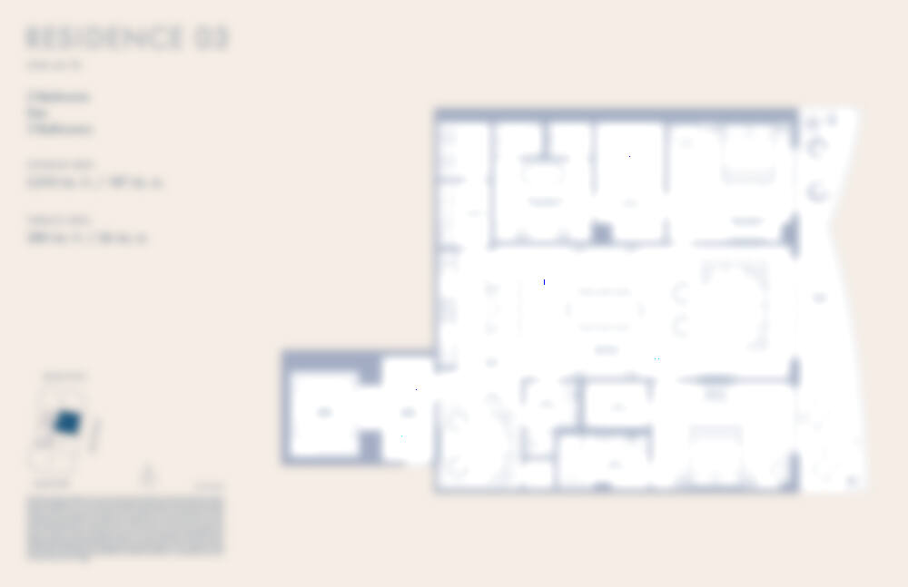 Blurred preview of Residence Line 03 — request the full plan.