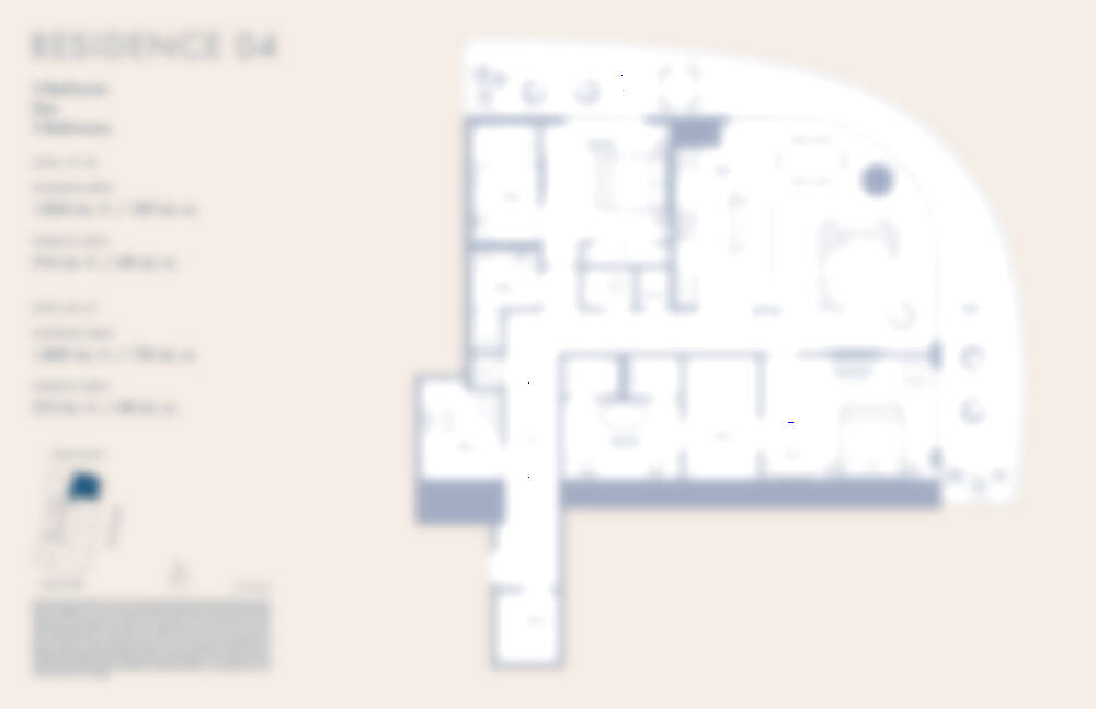 Blurred preview of Residence Line 04 — request the full plan.