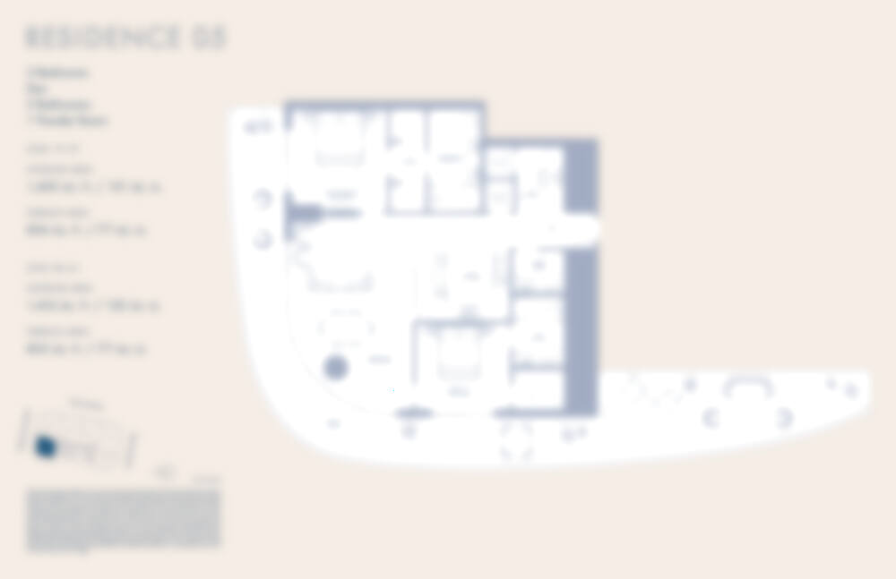 Blurred preview of Residence Line 05 — request the full plan.