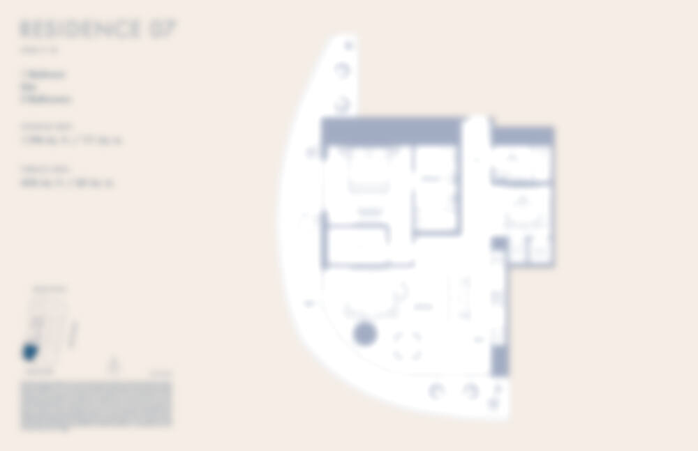 Blurred preview of Residence Line 07 — request the full plan.